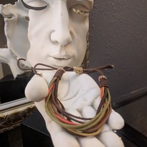 Jewelry - FREE w any Purchase! Leatherish pull bracelet Jewelry - FREE w any Purchase! Leatherish pull bracelet